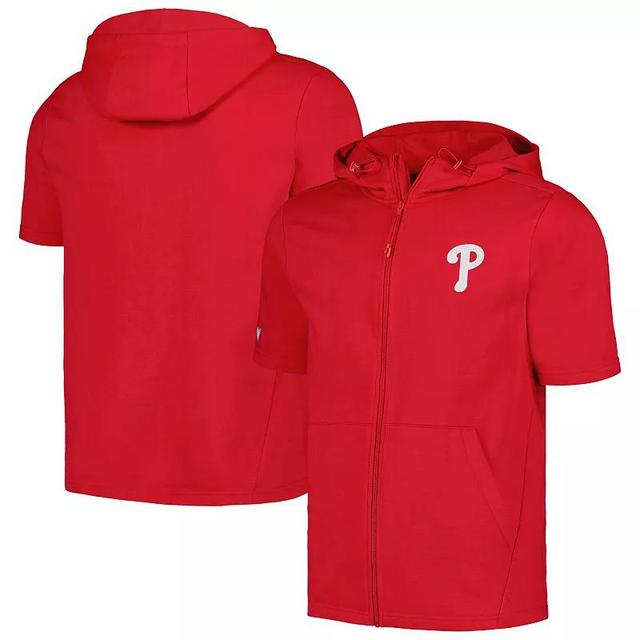 Mens Levelwear Philadelphia Phillies Recruit Short Sleeve Full-Zip Hoodie Product Image