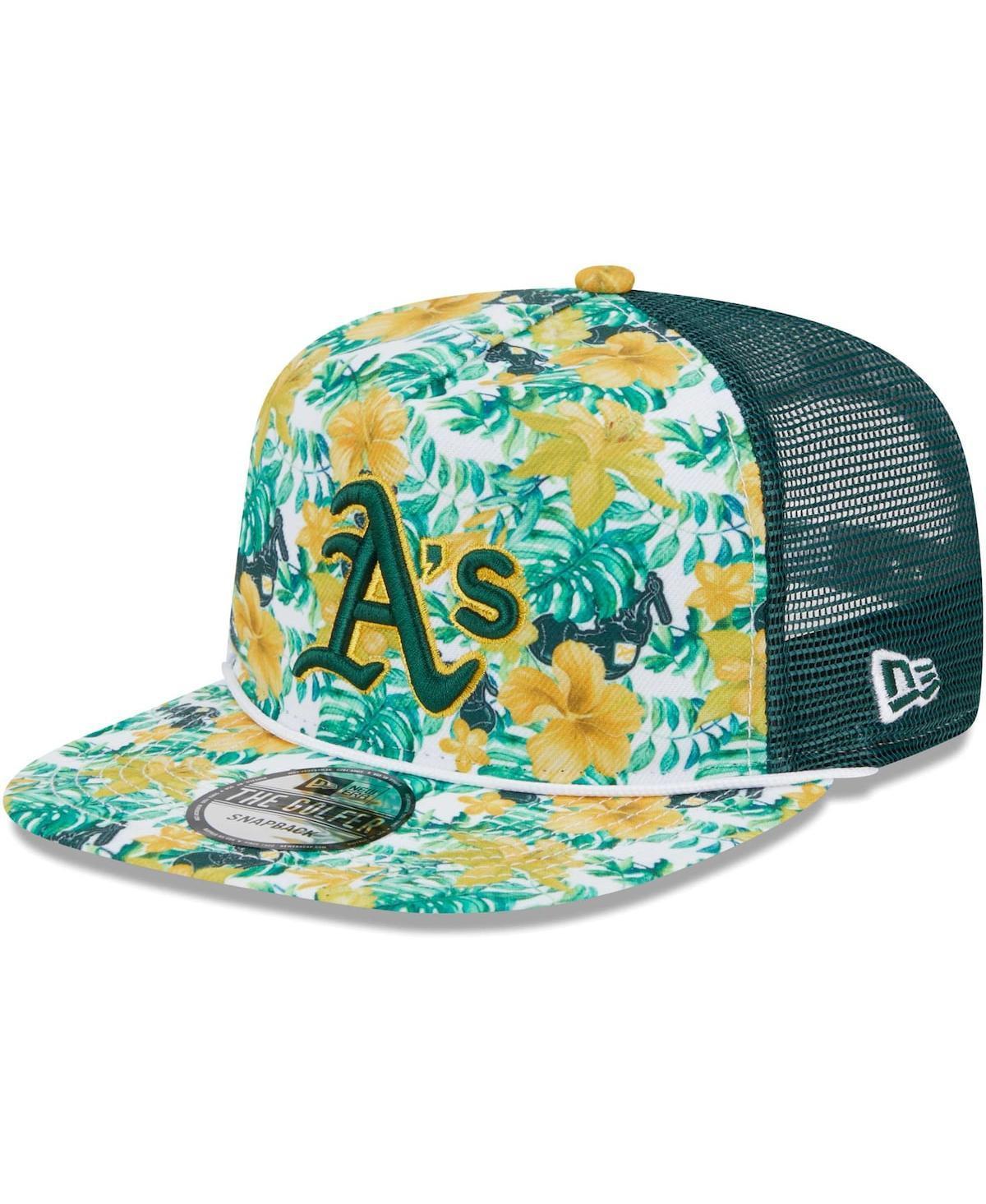 Mens New Era Oakland Athletics Tropic Floral Golfer Snapback Hat Product Image