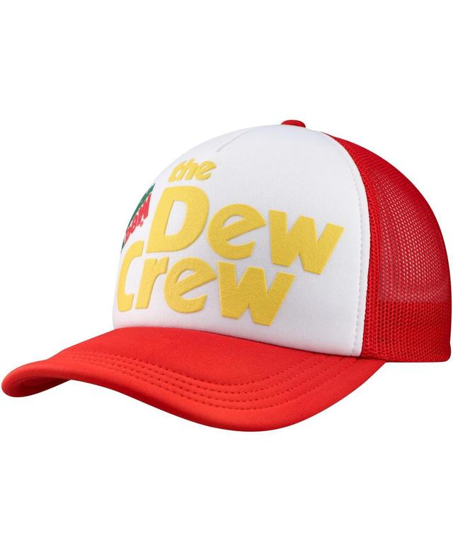 Mens White Mountain Dew Dew Crew Foam Trucker Adjustable Hat - White Product Image