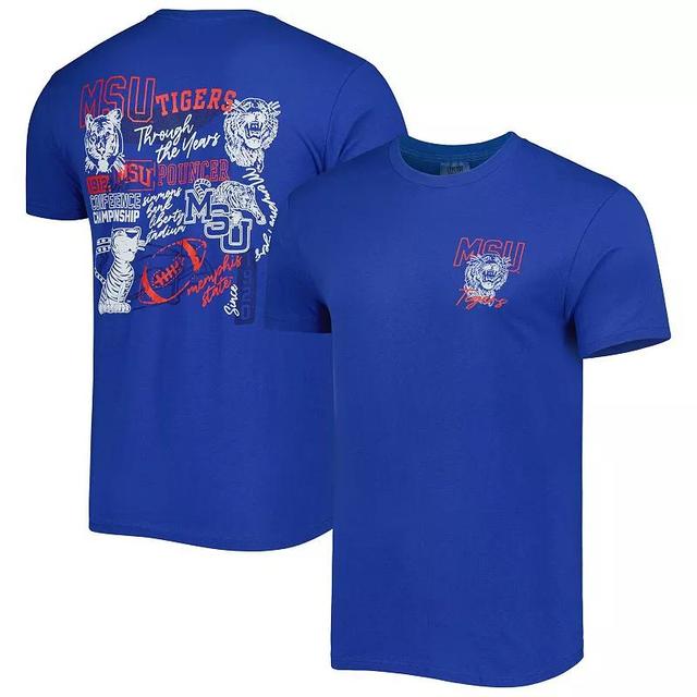 Mens Royal Memphis Tigers Through the Years T-Shirt Product Image