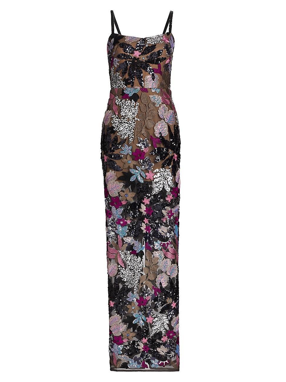 Womens Dahlia Leona Embroidered Gown Product Image