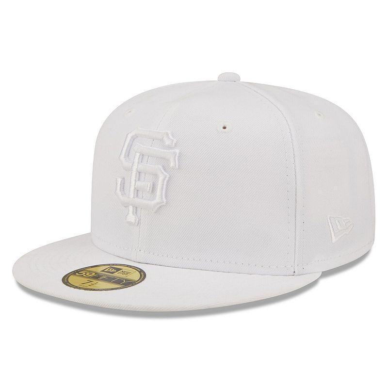 Mens New Era San Francisco Giants White 59FIFTY Fitted Hat Product Image