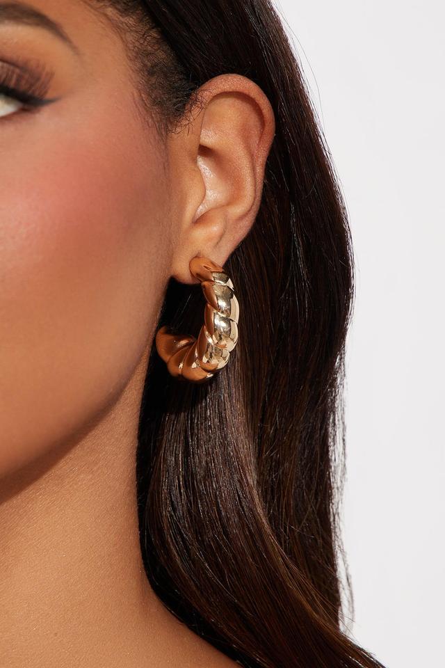 Verona Hoop Earrings - Gold Product Image