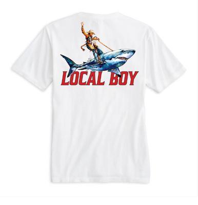 Local Boy® Men's White S/S SeaHaw Series Shark Tee Product Image