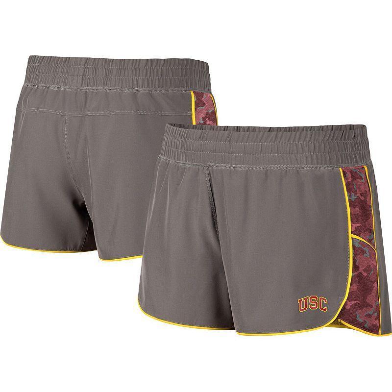 Womens Colosseum Gray, Cardinal Usc Trojans Pamela Lined Shorts Product Image