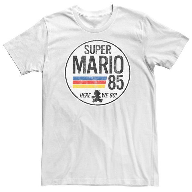 Mens Nintendo Super Mario Here We Go Vintage Short Sleeve Tee Product Image