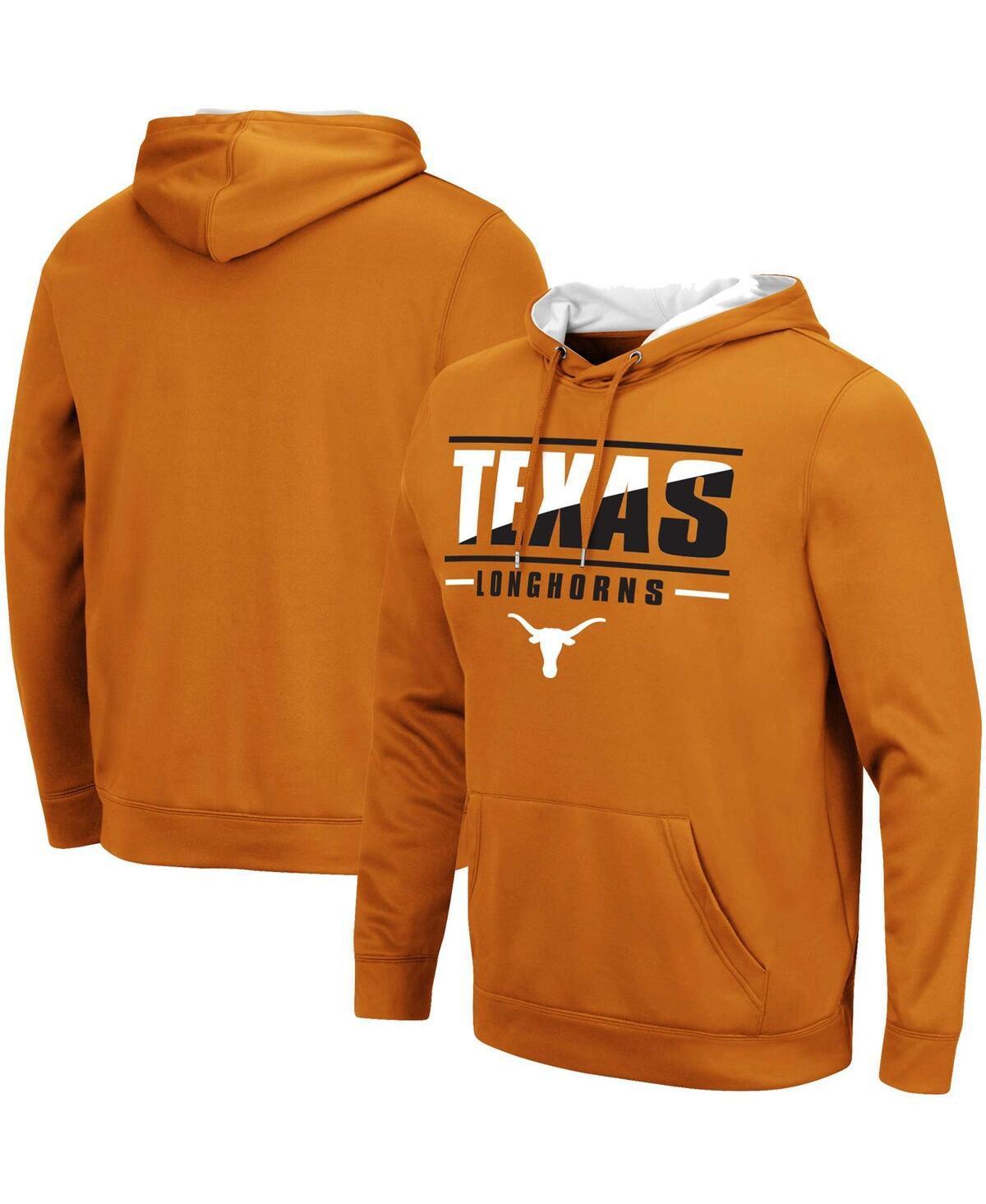 Mens Colosseum Texas Orange Texas Longhorns Slash Stack 2.0 Pullover Hoodie Product Image