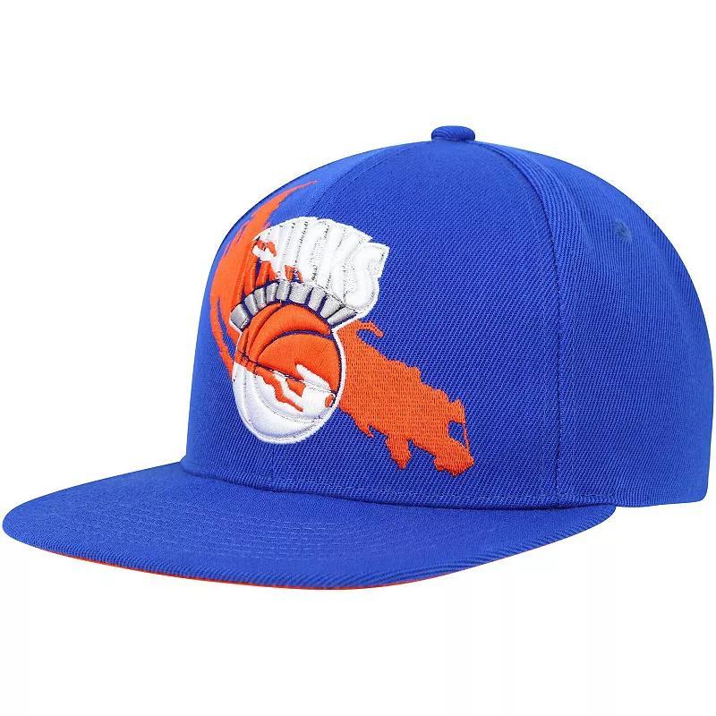 Mens Mitchell & Ness New York Knicks Paint By Numbers Snapback Hat Product Image