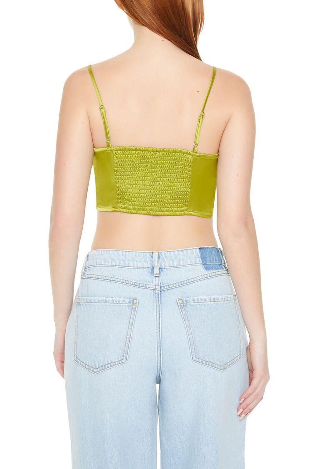 Satin Bow Cropped Cami | Forever 21 Product Image