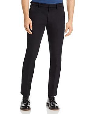 Mens Slim-Fit Trousers In A Cotton Blend With Stretch Product Image