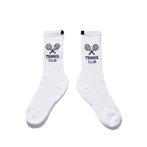 The Women's Tennis Sock - White/Port Product Image