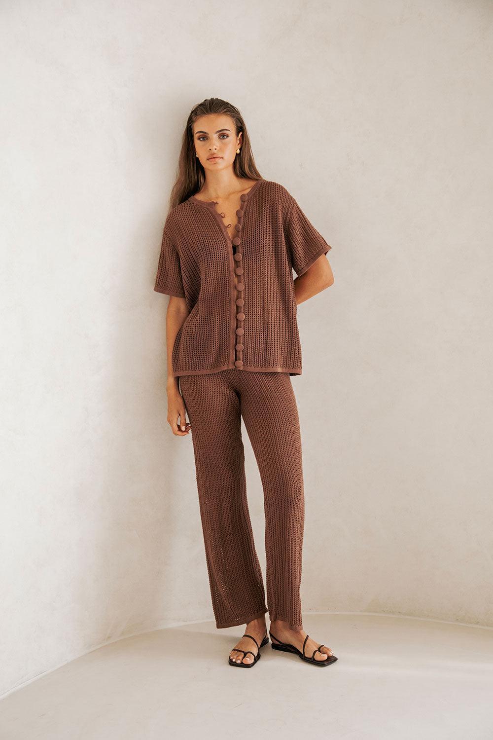 Zayna Pants - Chocolate Product Image