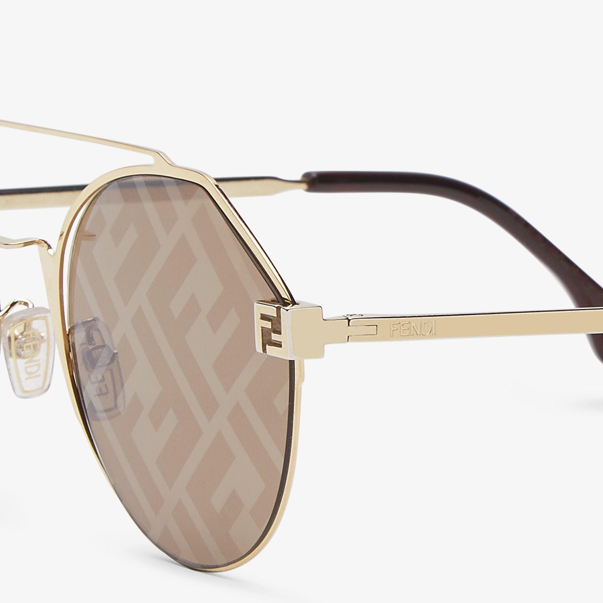 Fendi SkyGold-colored sunglasses Product Image