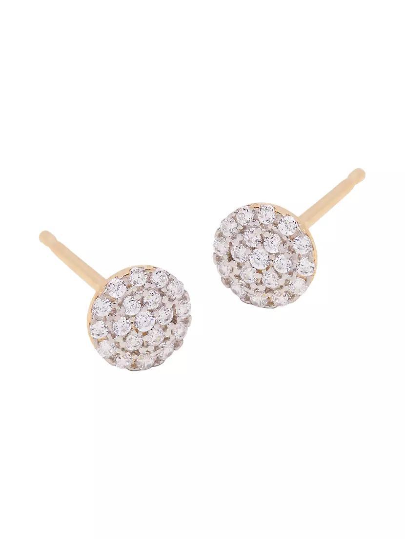 Marlow 14K Yellow Gold & 0.15 TCW Lab-Grown Diamond Stud Earrings Product Image