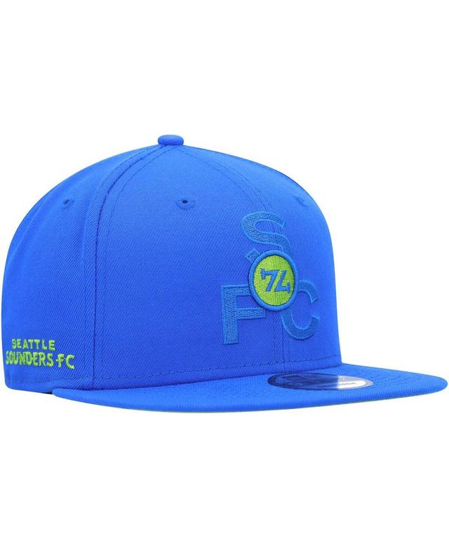 Mens New Era Blue Seattle Sounders FC Kick Off 9FIFTY Snapback Hat Product Image