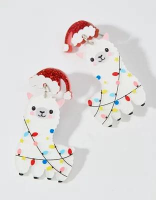 Aerie Alpaca Santa Hat Earrings Product Image