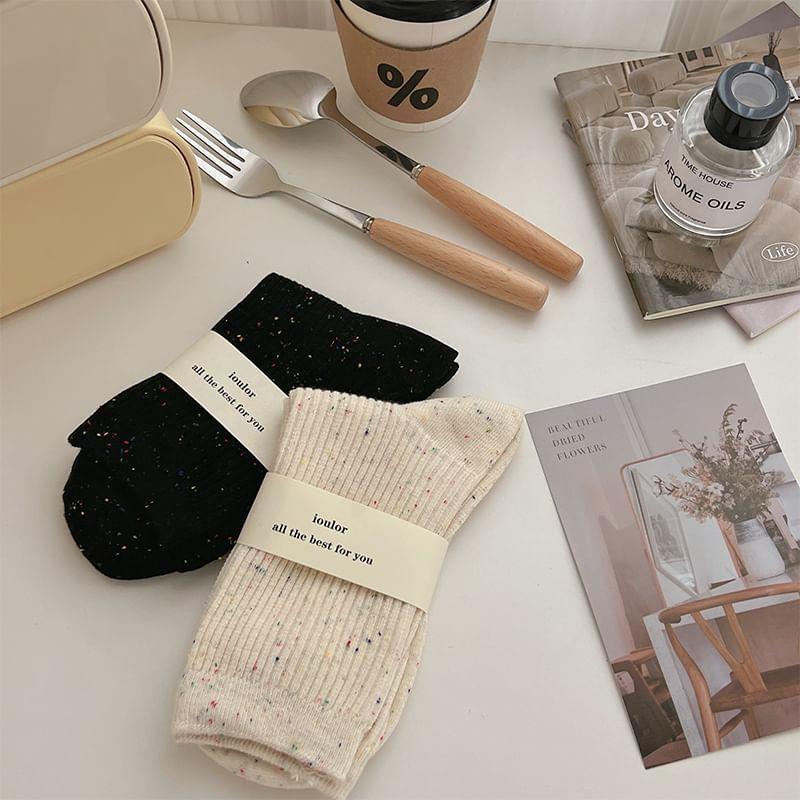 Melange Crew Socks Set Product Image