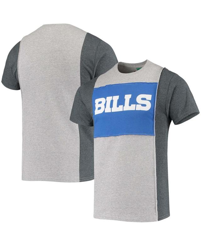 Mens Refried Apparel Heathered Gray Buffalo Bills Split T-Shirt Product Image