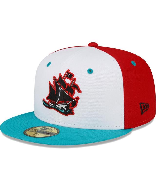 Mens New Era White Columbus Clippers Copa De La Diversion 59FIFTY Fitted Hat Product Image