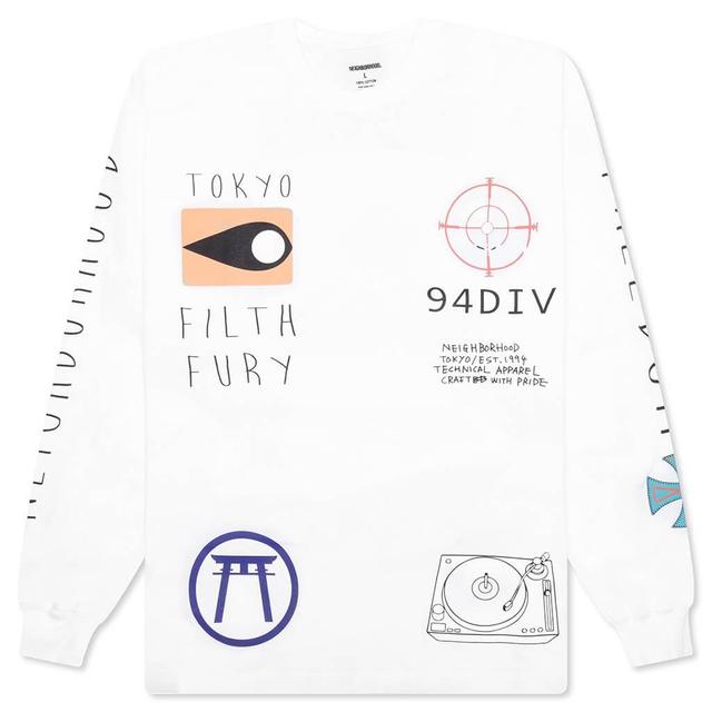 NH L/S Tee 10 - White Male Product Image