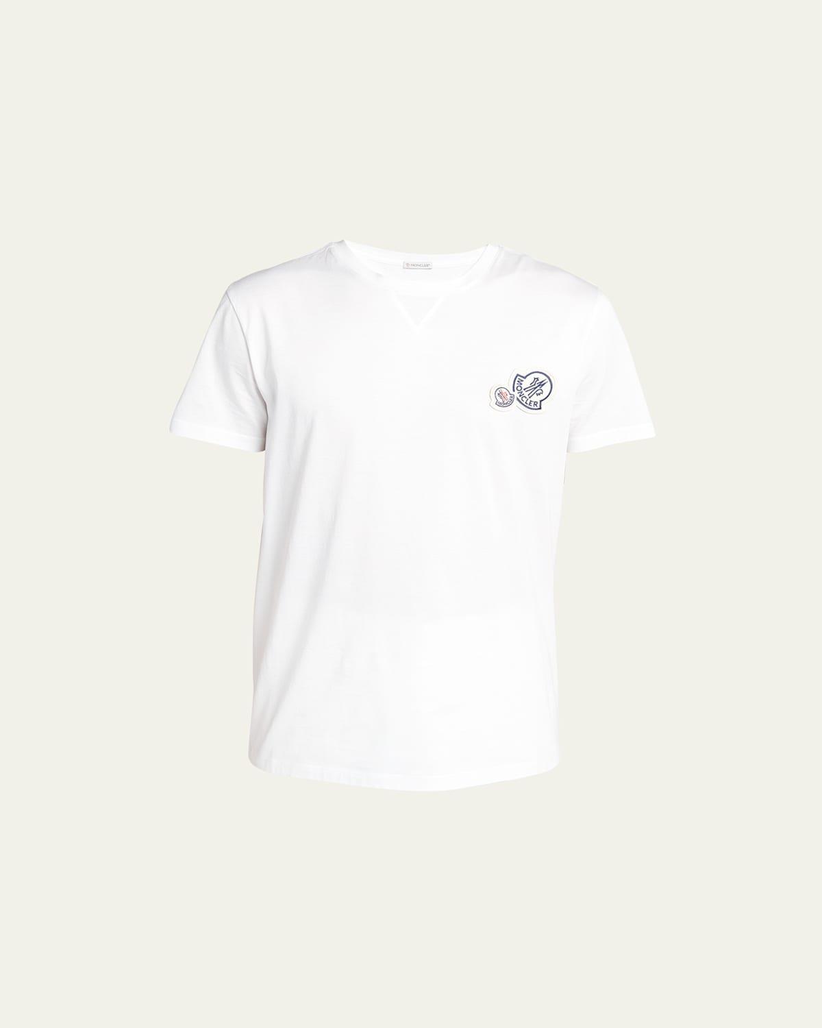 Mens Double Logo Cotton Jersey T-Shirt Product Image