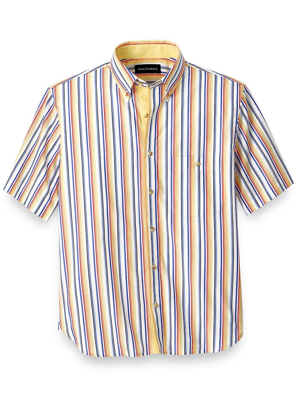 Cotton Stripe Casual Shirt - Multi Product Image