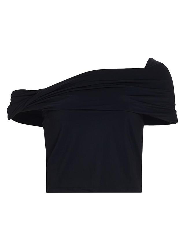 Womens Asymmetric Off-The-Shoulder Top Product Image