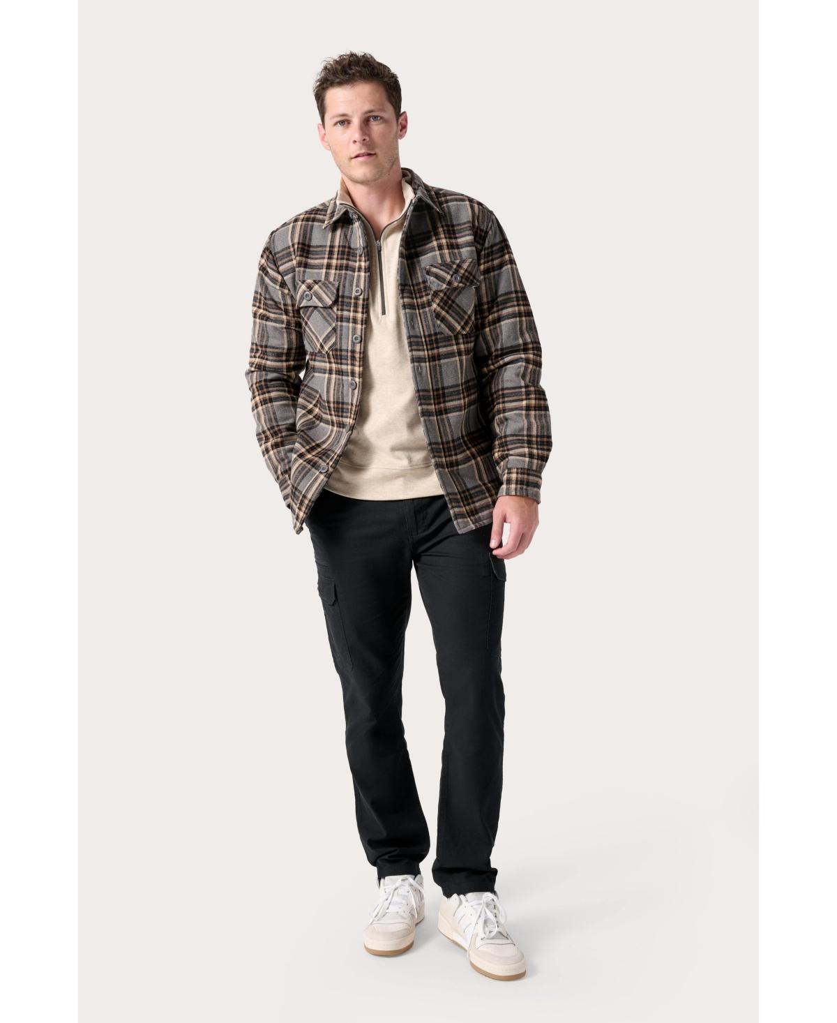 Expedition Sherpa Fleece Lined Mens Flannel Jacket Product Image