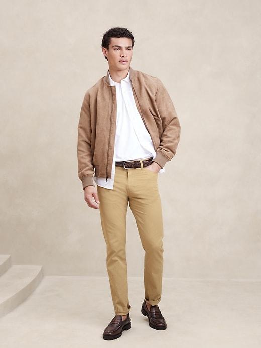 Slim Linen-Blend Five Pocket Pant Product Image