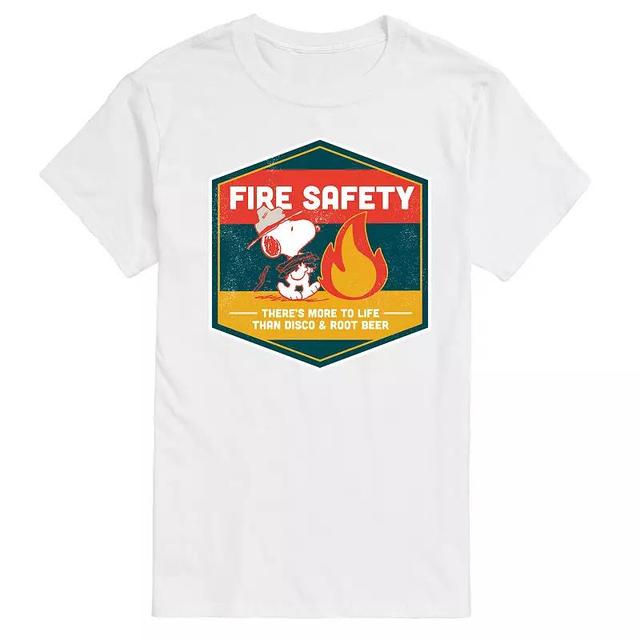 Mens Peanuts Fire Safety Graphic Tee Product Image