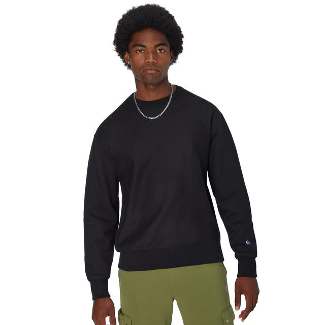 Champion Reverse Weave Crewneck Sweatshirt Black S Unisex Product Image