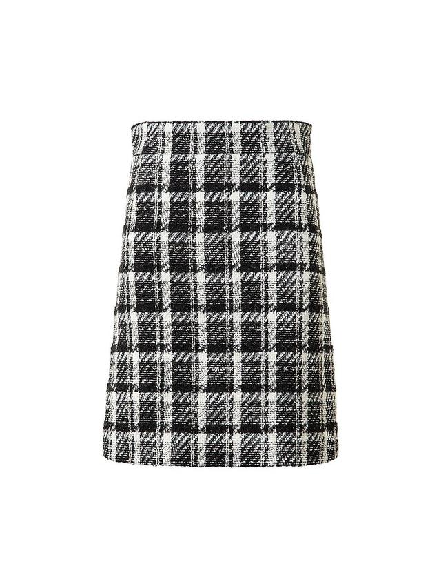 Womens Tweed A-Line Skirt Product Image