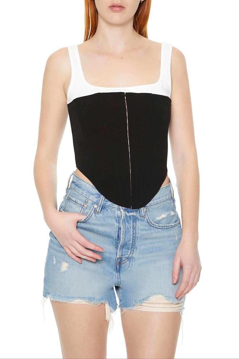 Lace-Up Corset Combo Top | Forever 21 Product Image