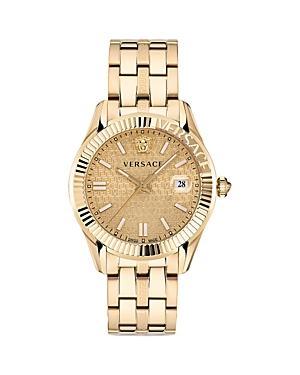 Mens Greca Time Yellow Gold Bracelet Watch Product Image