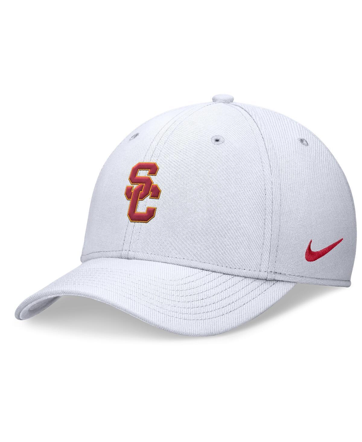 Nike Mens White Usc Trojans 2024 On-Field Swoosh Flex Hat Product Image