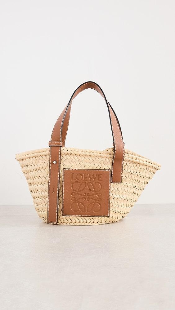 What Goes Around Comes Around Loewe Raffia Small Basket Bag | Shopbop Product Image