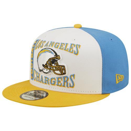 Mens New Era White Los Angeles Chargers Retro Sport 9Fifty Snapback Hat - White Product Image