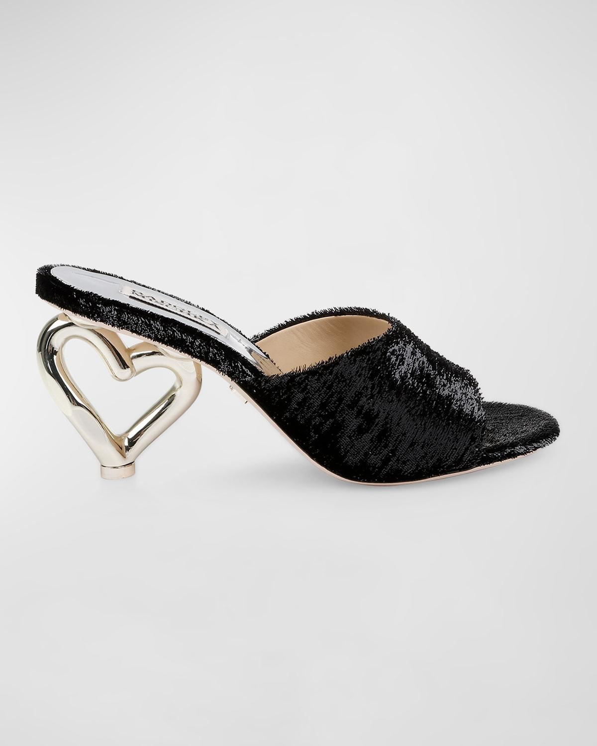 Lucid Heart-Heel Mule Sandals Product Image