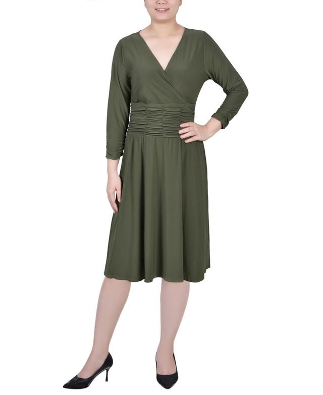 Ny Collection Petite Ruched A-line Dress Product Image