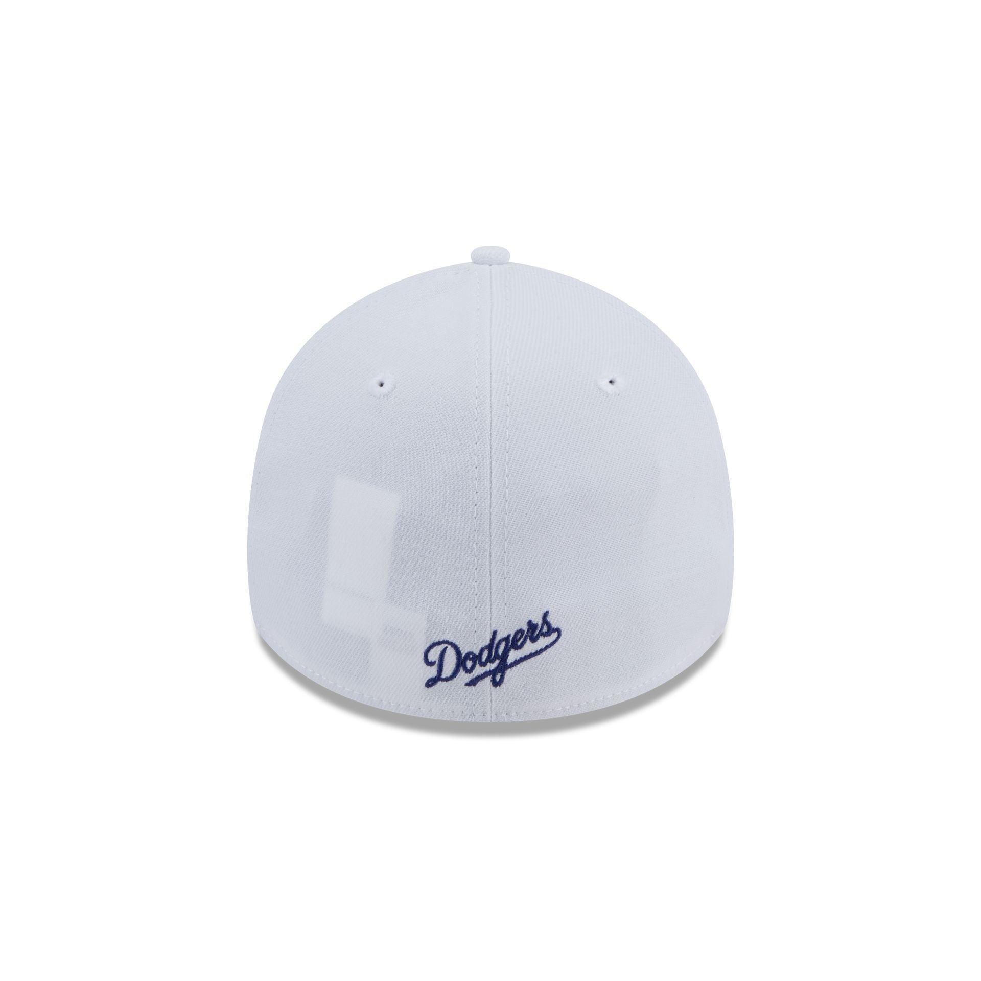 Los Angeles Dodgers Optic White 39THIRTY Stretch Fit Hat Male Product Image