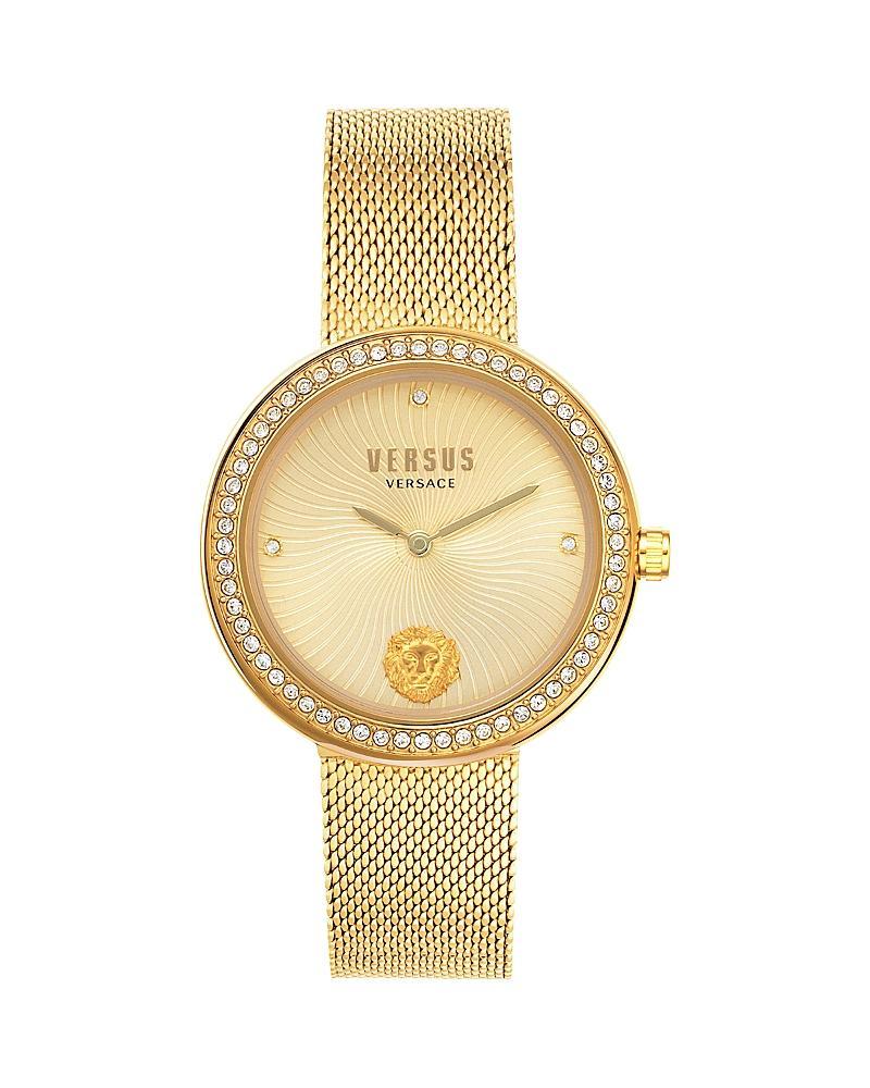 Versus Versace Womens Lea Crystal 2 Hand Quartz Rose Gold-Tone Stainless Steel Watch, 35mm Product Image