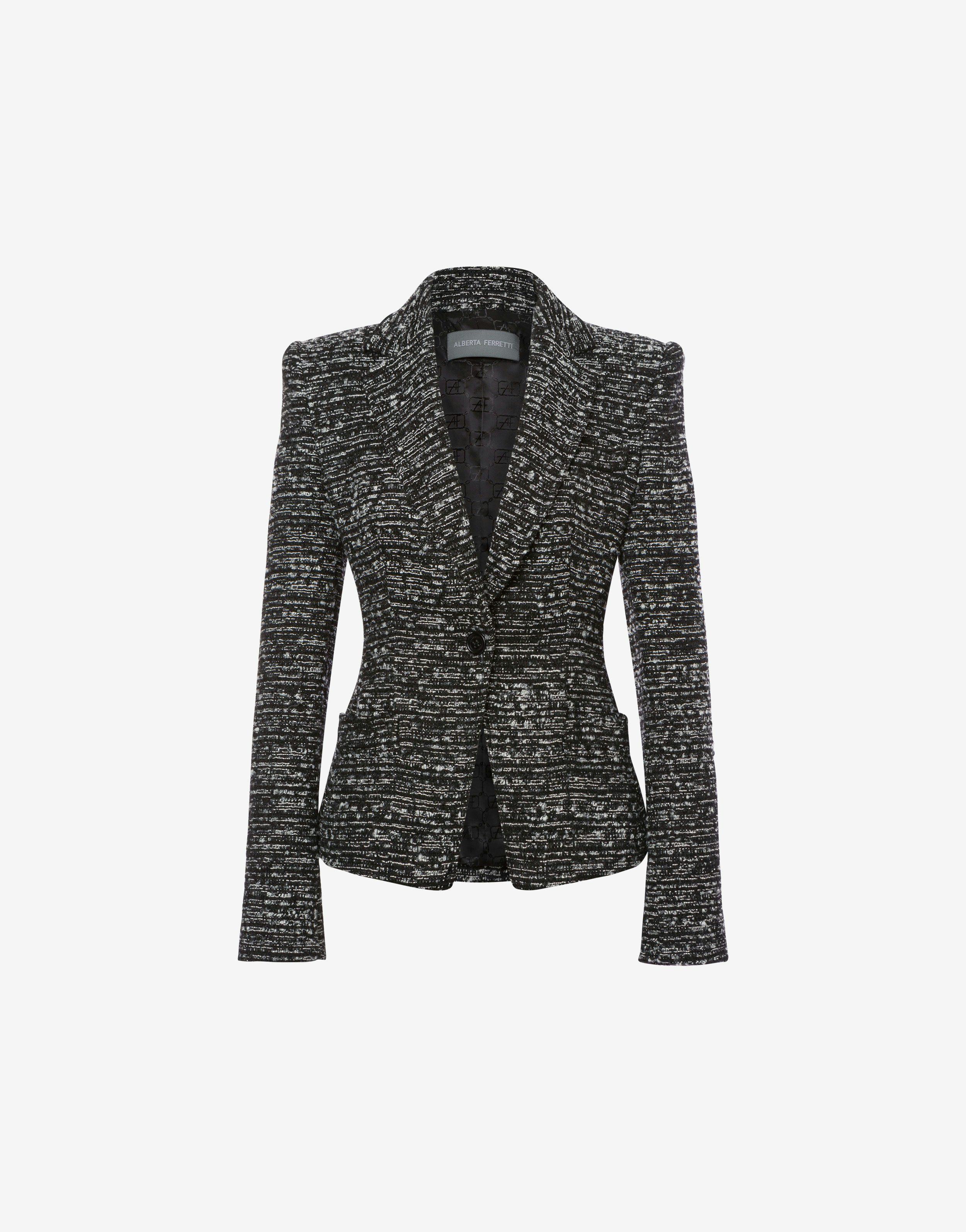 Buttoned tweed jacket Product Image