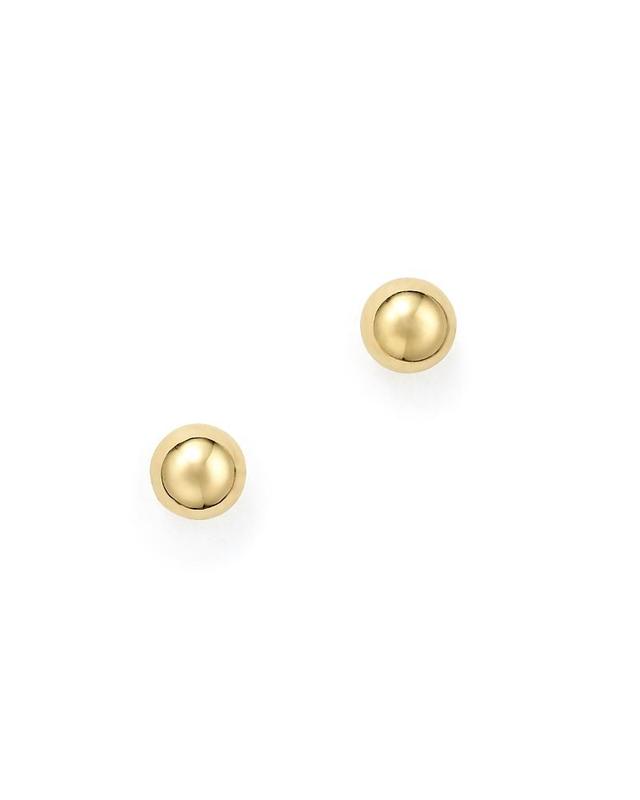 Saks Fifth Avenue Made in Italy Saks Fifth Avenue Women's 14K Yellow Gold Ball Stud Earrings  - female - Size: one-size Product Image