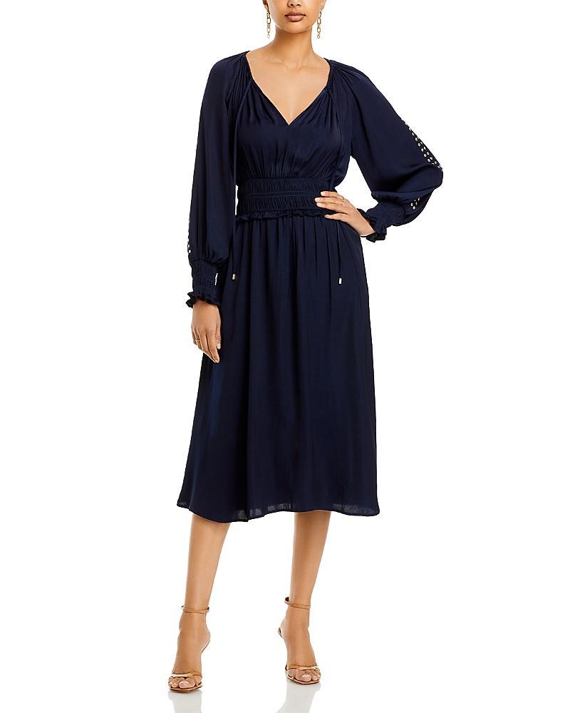 T Tahari Split Neck Long Sleeve Dress product image