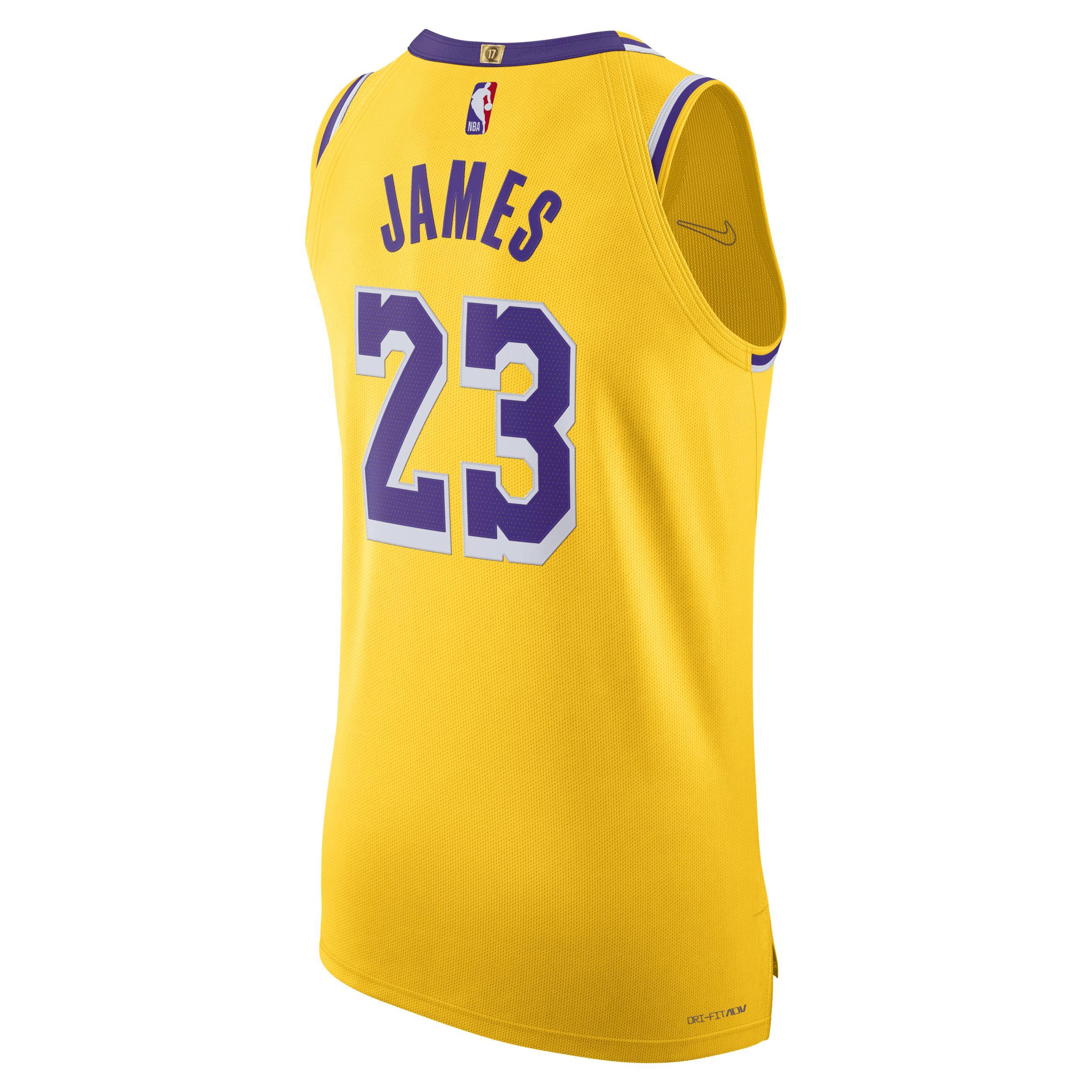 Los Angeles Lakers Icon Edition 2022/23 Nike Men's Dri-FIT ADV NBA Authentic Jersey Product Image