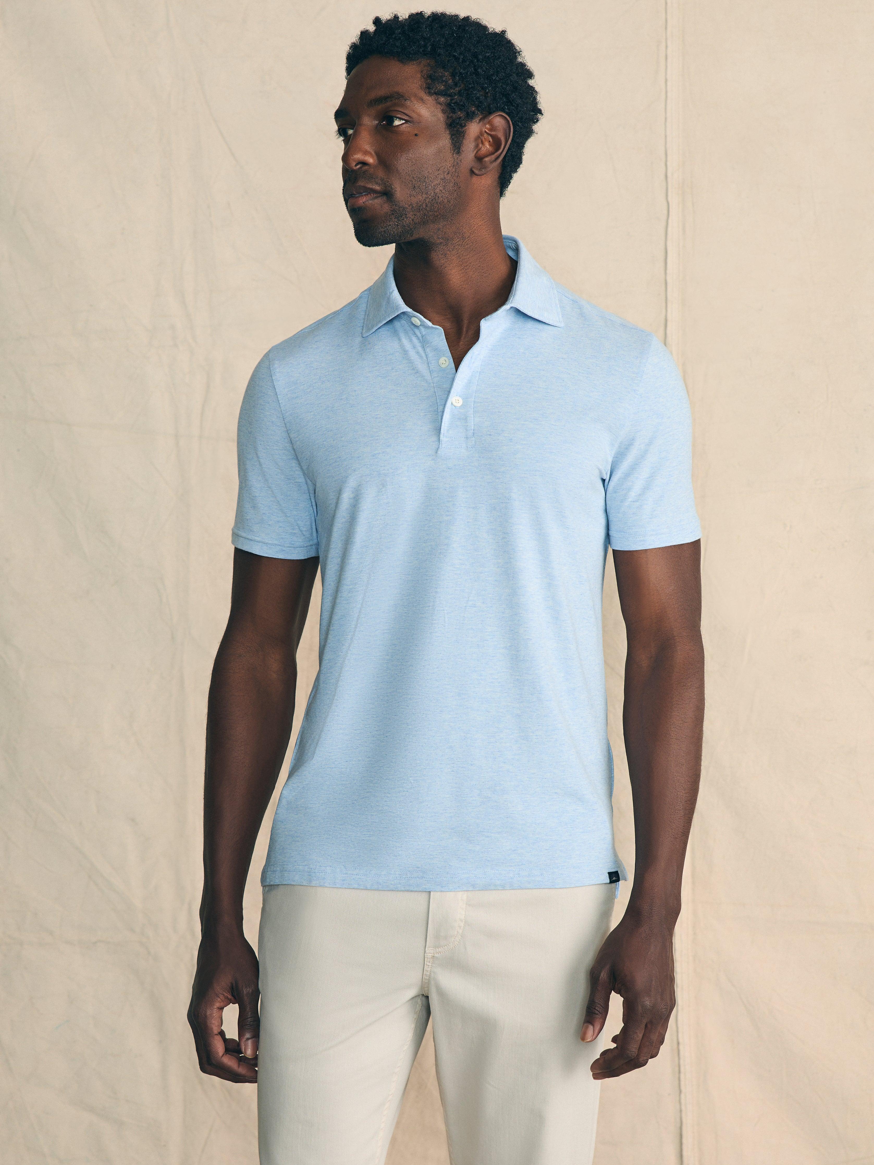 Movement™ Short-Sleeve Polo - Cardiff Blue Heather Product Image