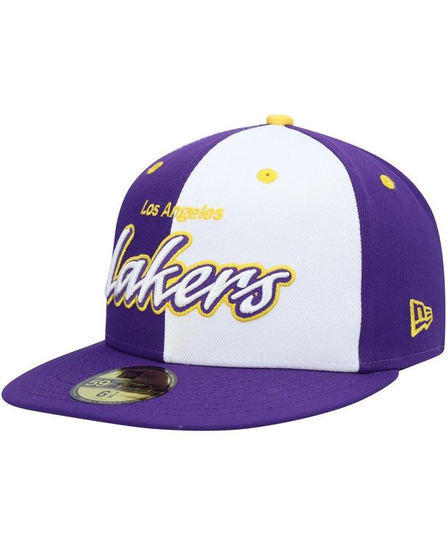 Mens New Era Purple Los Angeles Lakers Griswold 59FIFTY Fitted Hat - Purple Product Image