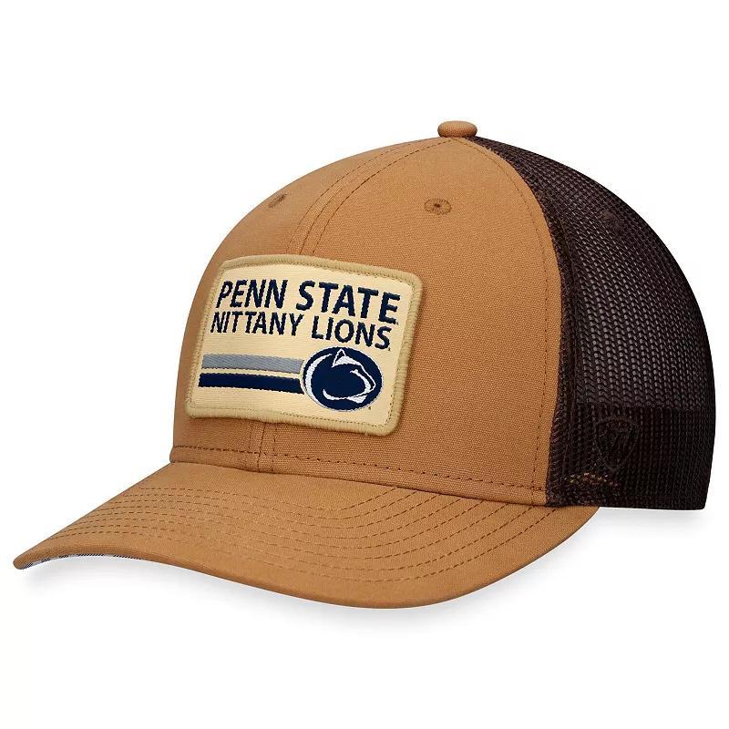 Mens Top of the World Khaki Penn State Nittany Lions Strive Trucker Adjustable Hat Product Image