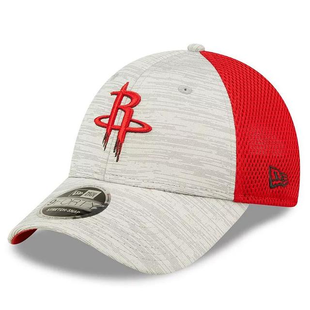 Mens New Era Gray Houston Rockets Active 9FORTY Snapback Hat - Gray Product Image