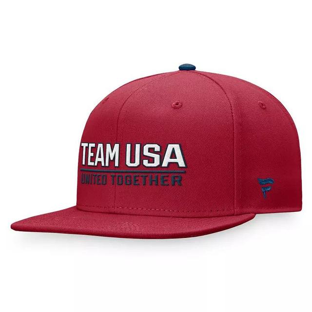 Mens Fanatics Red Team USA Snapback Hat Product Image